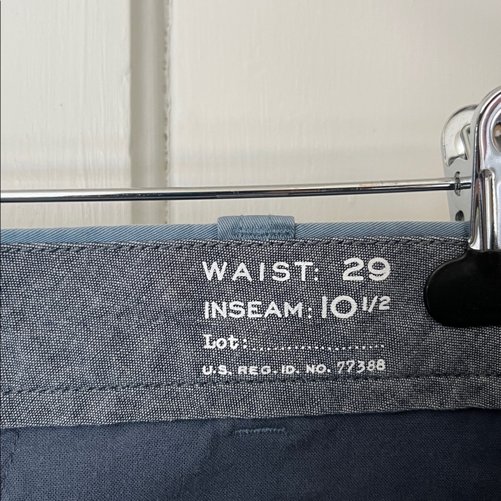J. Crew Slate Blue Flat-Front Chino Shorts - Picture 4 of 5